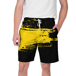 Шорты на шнурке мужские Желтое граффити, цвет: 3D-принт