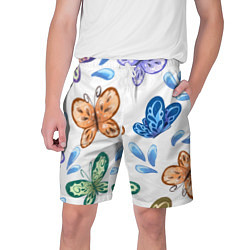 Мужские шорты Стая водных бабочек