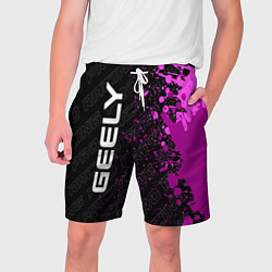 Шорты на шнурке мужские Geely pro racing: по-вертикали, цвет: 3D-принт