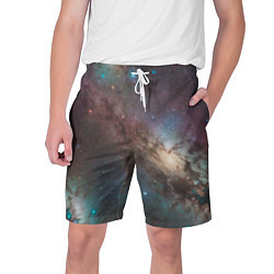 Шорты на шнурке мужские Бескрайняя Вселенная, цвет: 3D-принт
