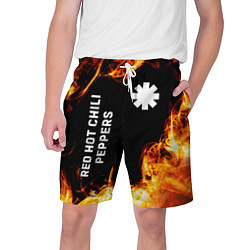 Мужские шорты Red Hot Chili Peppers и пылающий огонь