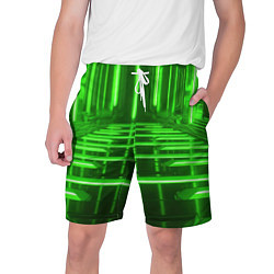 Мужские шорты Зеленые световые объекты