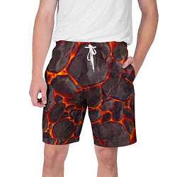 Шорты на шнурке мужские Жерло вулкана, цвет: 3D-принт