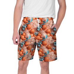 Шорты на шнурке мужские Сочные фрукты клипарт, цвет: 3D-принт