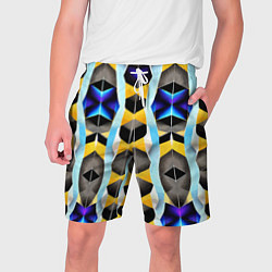 Шорты на шнурке мужские Vanguard geometric pattern - neural network, цвет: 3D-принт