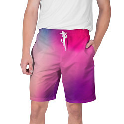 Шорты на шнурке мужские Футболка розовая палитра, цвет: 3D-принт