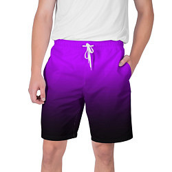 Мужские шорты Градиент фиолетово-чёрный
