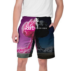 Шорты на шнурке мужские Barbenheimer - meme - nuclear explosion, цвет: 3D-принт