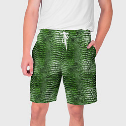 Шорты на шнурке мужские Крокодилья кожа паттерн, цвет: 3D-принт