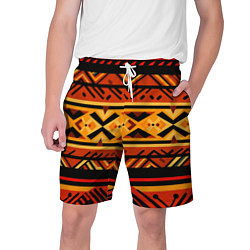 Шорты на шнурке мужские Узор в этническом стиле масаев, цвет: 3D-принт