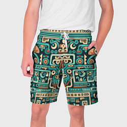 Мужские шорты Абстрактный паттерн в ацтекском стиле