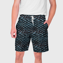 Шорты на шнурке мужские Dragon scale pattern, цвет: 3D-принт