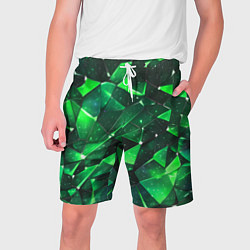 Мужские шорты Зелёное разбитое стекло