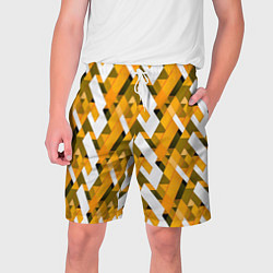 Мужские шорты White and yellow shapes
