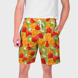 Мужские шорты Сочные фрукты и ягоды