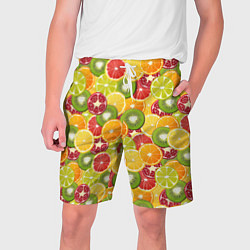Мужские шорты Фон с экзотическими фруктами