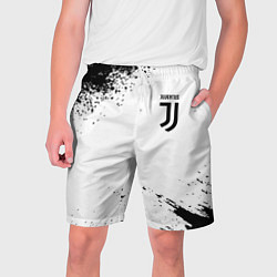 Шорты на шнурке мужские Juventus sport color black, цвет: 3D-принт
