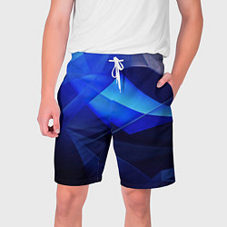 Мужские шорты Черно-синий абстрактный фон
