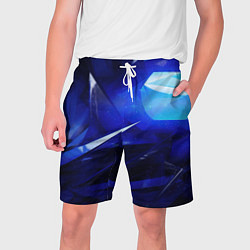 Мужские шорты Black and blue abstract background sport style
