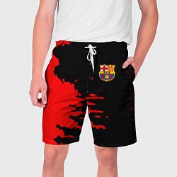 Шорты на шнурке мужские Barcelona краски спорт, цвет: 3D-принт