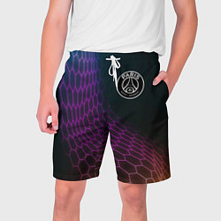 Шорты на шнурке мужские PSG футбольная сетка, цвет: 3D-принт