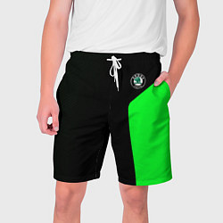 Мужские шорты Skoda pattern sport green