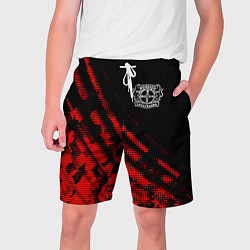Шорты на шнурке мужские Bayer 04 sport grunge, цвет: 3D-принт