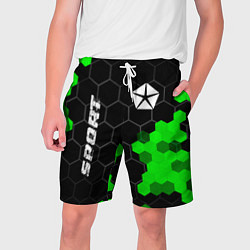 Мужские шорты Jeep green sport hexagon