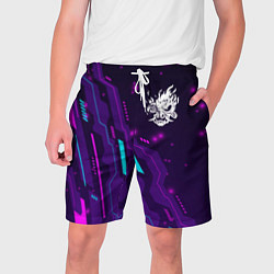 Мужские шорты Cyberpunk 2077 neon gaming