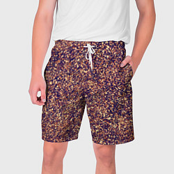 Мужские шорты Драгоценный фиолетово-медный абстракция