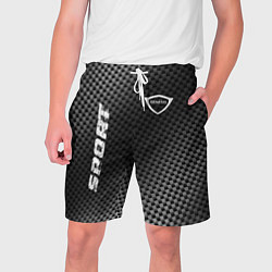 Шорты на шнурке мужские Genesis sport carbon, цвет: 3D-принт
