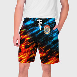 Шорты на шнурке мужские СССР битва стихий, цвет: 3D-принт