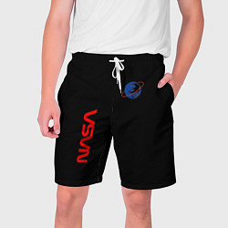 Шорты на шнурке мужские Nasa космический бренд, цвет: 3D-принт