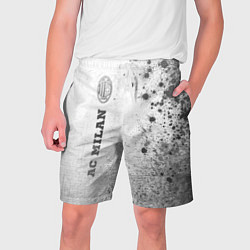 Шорты на шнурке мужские AC Milan - white gradient по-вертикали, цвет: 3D-принт