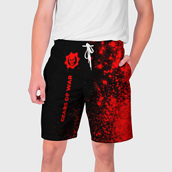 Мужские шорты Gears of War - red gradient по-вертикали