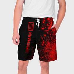 Мужские шорты Lindemann - red gradient по-вертикали