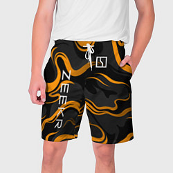 Мужские шорты Zeekr - оранжевые волны
