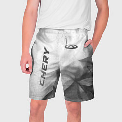 Шорты на шнурке мужские Chery - white gradient вертикально, цвет: 3D-принт