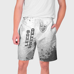 Мужские шорты Leeds United - white gradient вертикально
