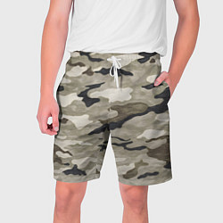 Шорты на шнурке мужские Песочный камуфляж, цвет: 3D-принт
