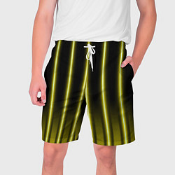 Шорты на шнурке мужские Neon yellow, цвет: 3D-принт