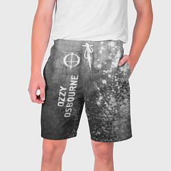 Мужские шорты Ozzy Osbourne - grey gradient по-вертикали