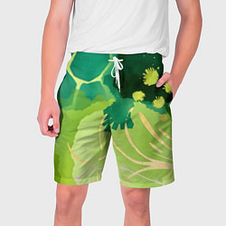 Шорты на шнурке мужские Вдохновленный природой, цвет: 3D-принт