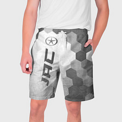 Шорты на шнурке мужские JAC - white gradient по-вертикали, цвет: 3D-принт