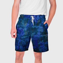 Мужские шорты Абстракция - blue uniform camouflage