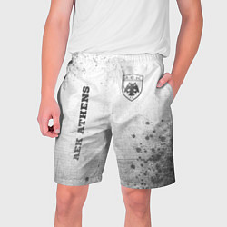 Шорты на шнурке мужские AEK Athens - white gradient вертикально, цвет: 3D-принт