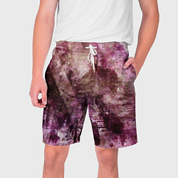 Мужские шорты Абстракция - dark trash atom with violet