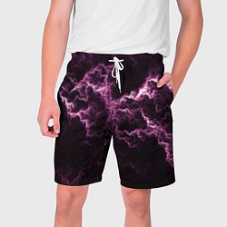 Шорты на шнурке мужские Lightning pink glow, цвет: 3D-принт