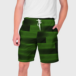 Шорты на шнурке мужские The color is green brick, цвет: 3D-принт