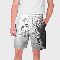 Мужские шорты Arctic Monkeys - white gradient по-вертикали